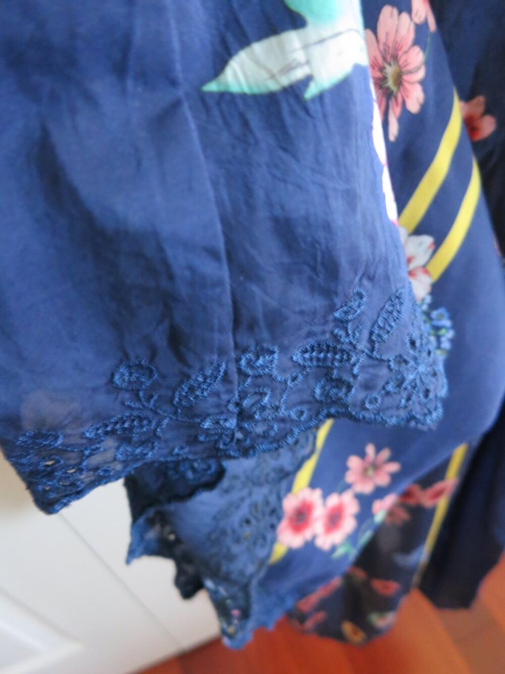 Johnny Was XXL Lined JumpSuit Blue Zaiko New With Tags - Picture 7 of 13